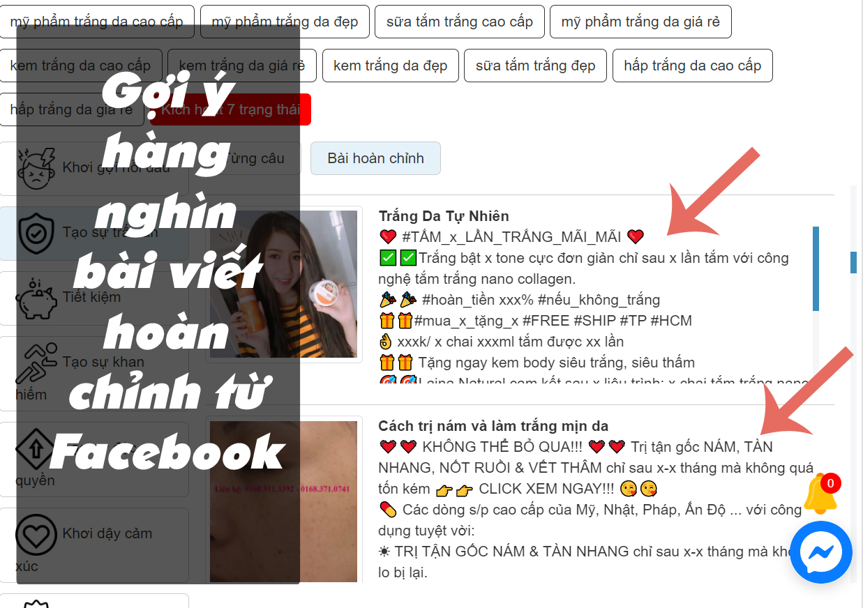 mẫu quảng cáo facebook - kingcontent.pro