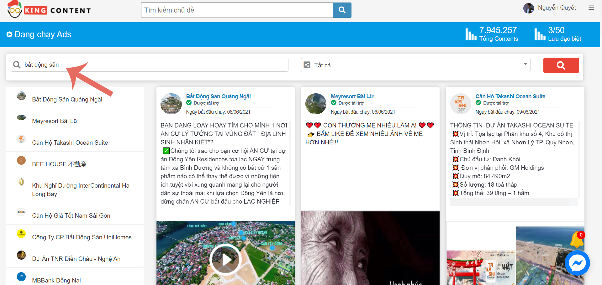 Tìm bài viết đang chạy quảng cáo facebook - Kingcontent.pro