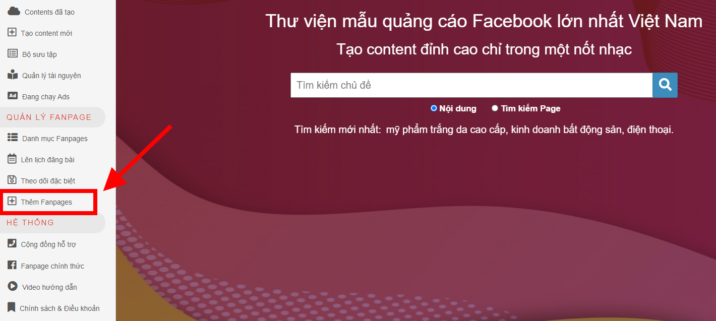 xây dựng fanpage cộng đồng với kingcontent.pro