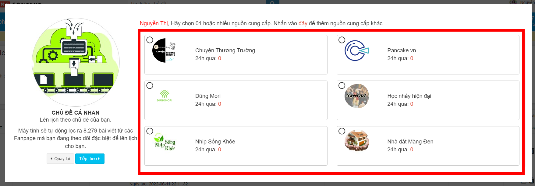 xây dựng fanpage cộng đồng với kingcontent.pro